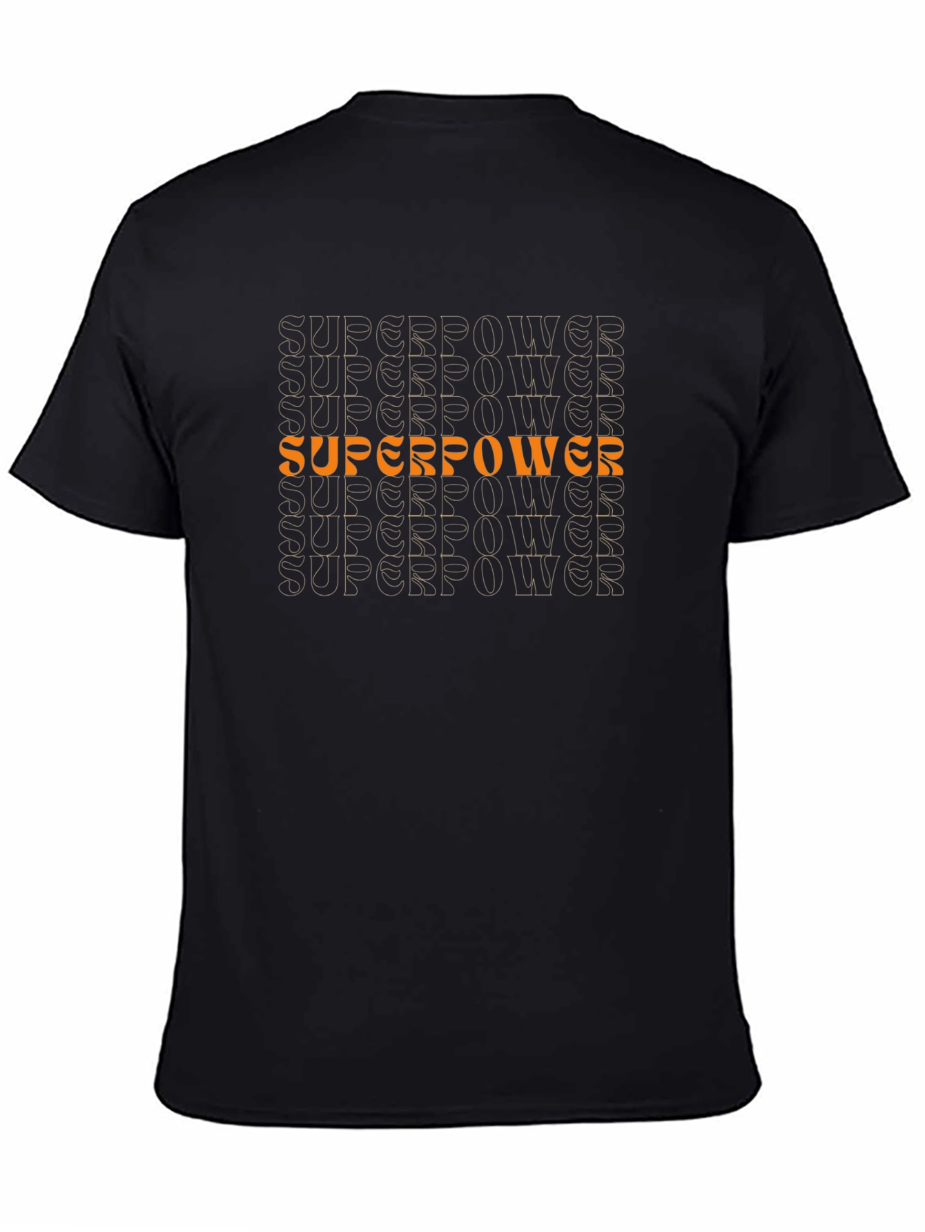 Superpower Graphic Tee - Stylish Black T-Shirt