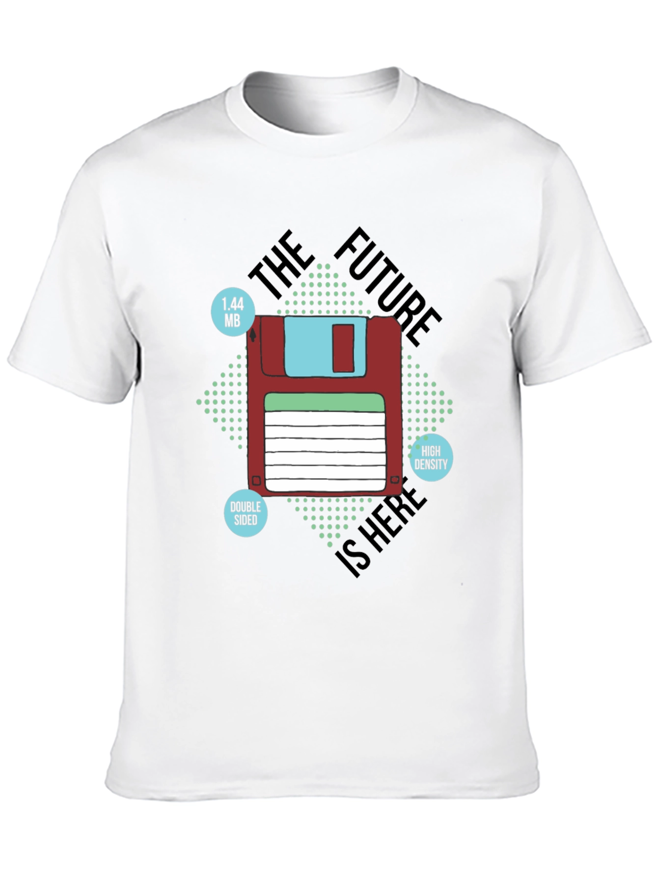 Retro Floppy Disk T-Shirt - The Future is Here