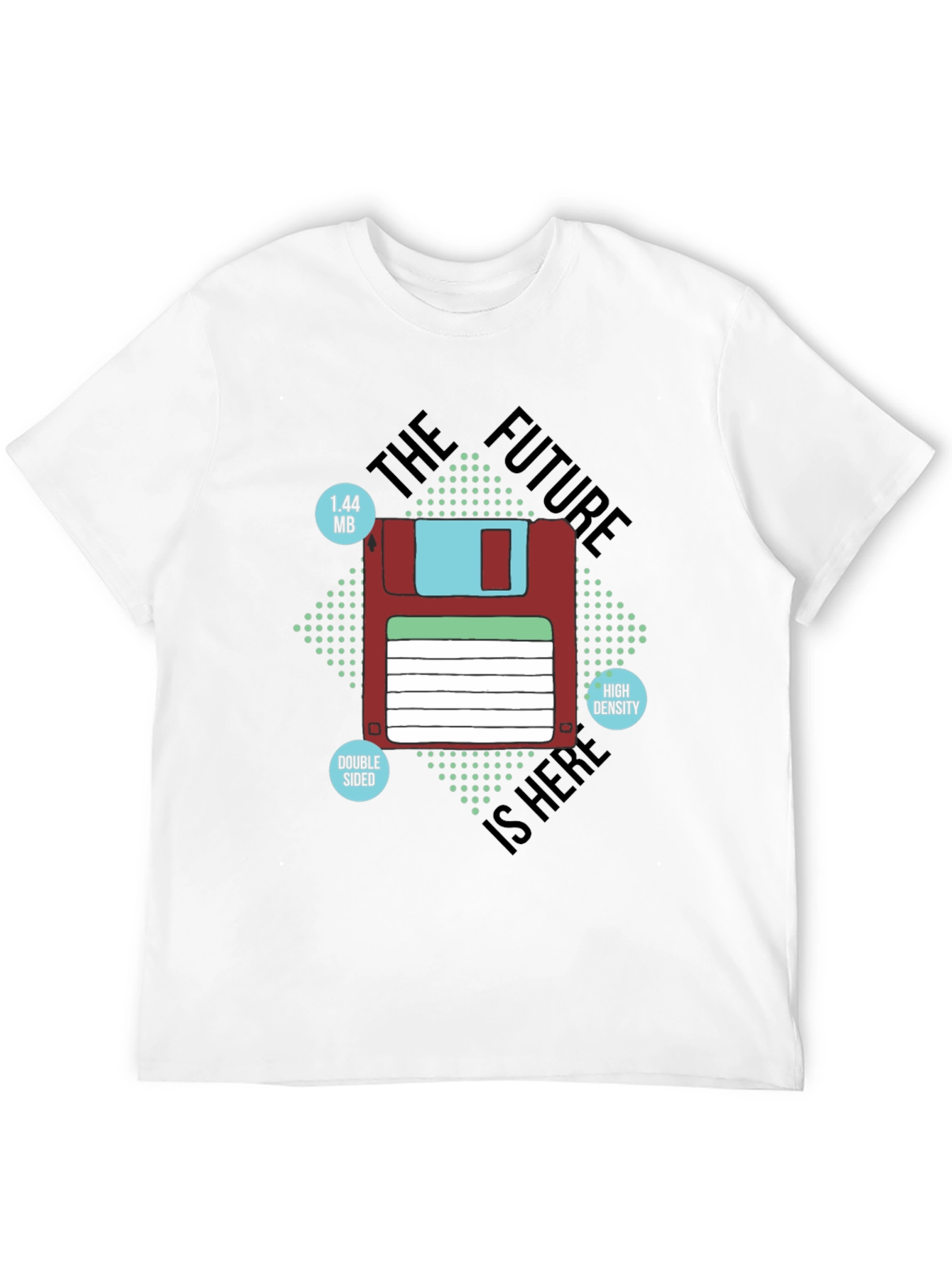 Retro Floppy Disk T-Shirt - The Future is Here