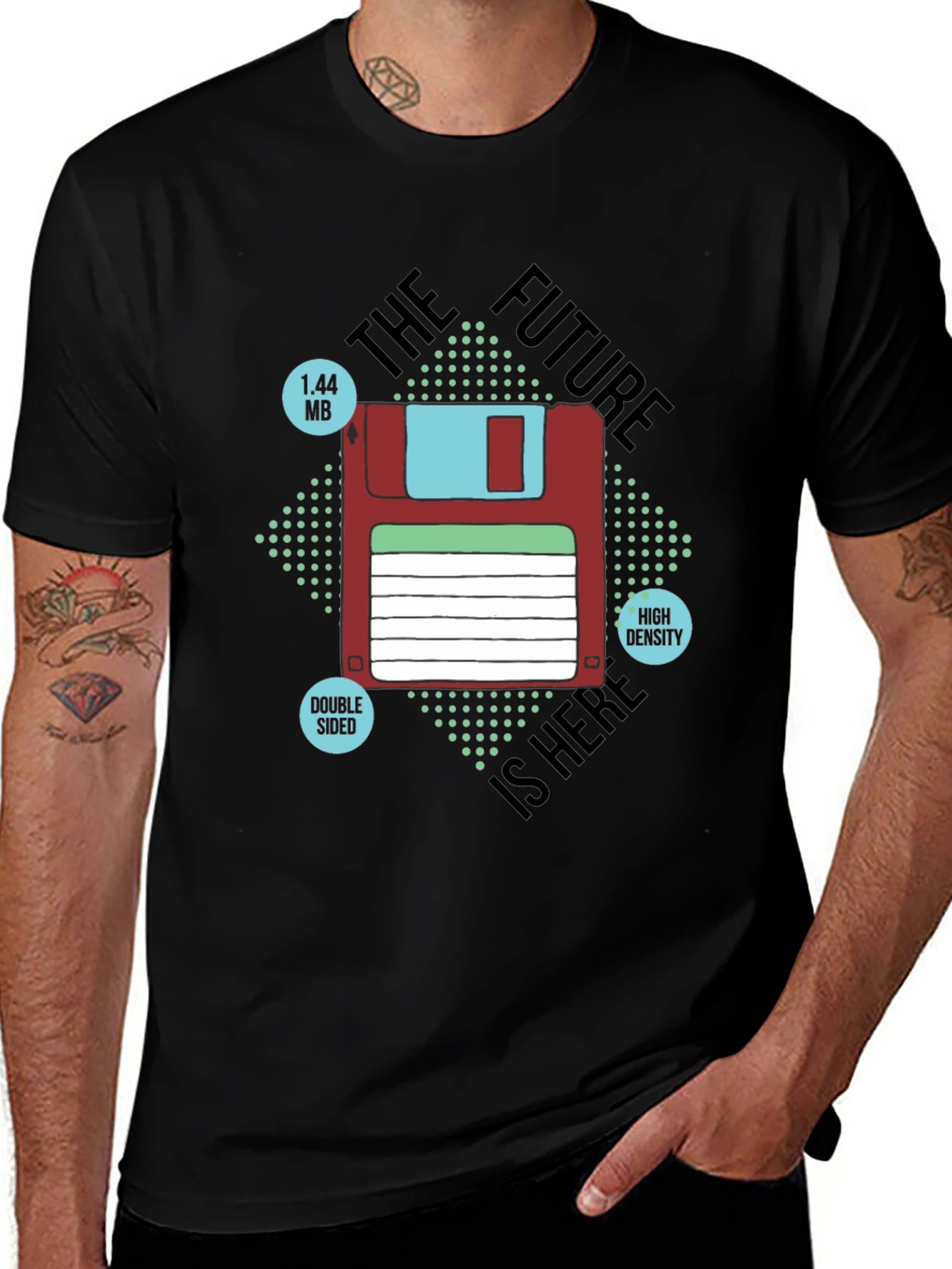 Retro Floppy Disk T-Shirt - The Future is Here