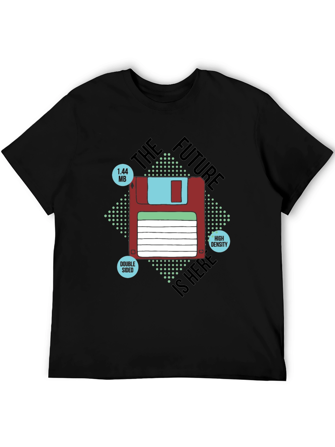 Retro Floppy Disk T-Shirt - The Future is Here
