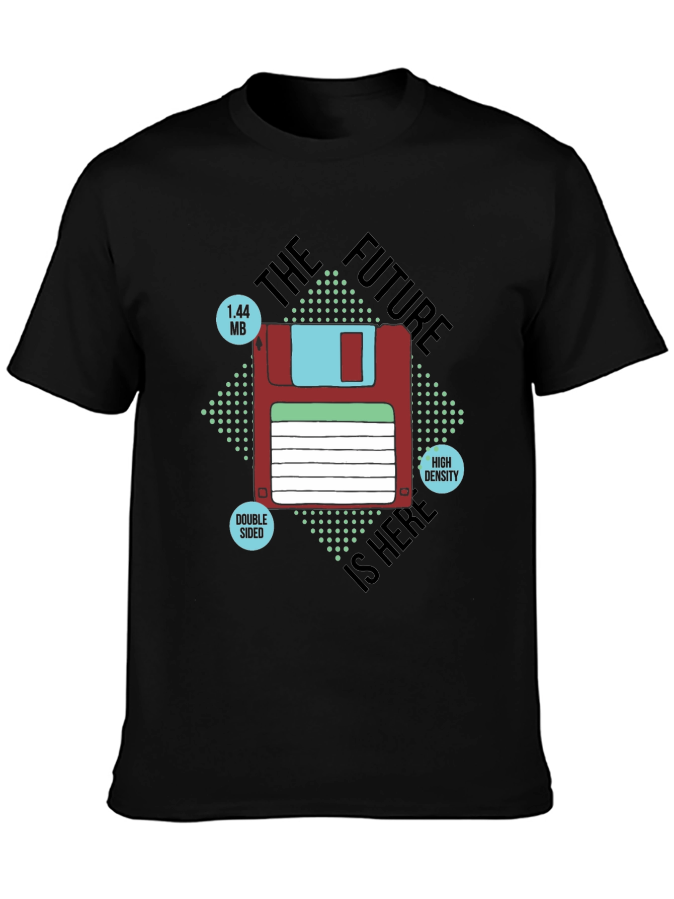 Retro Floppy Disk T-Shirt - The Future is Here