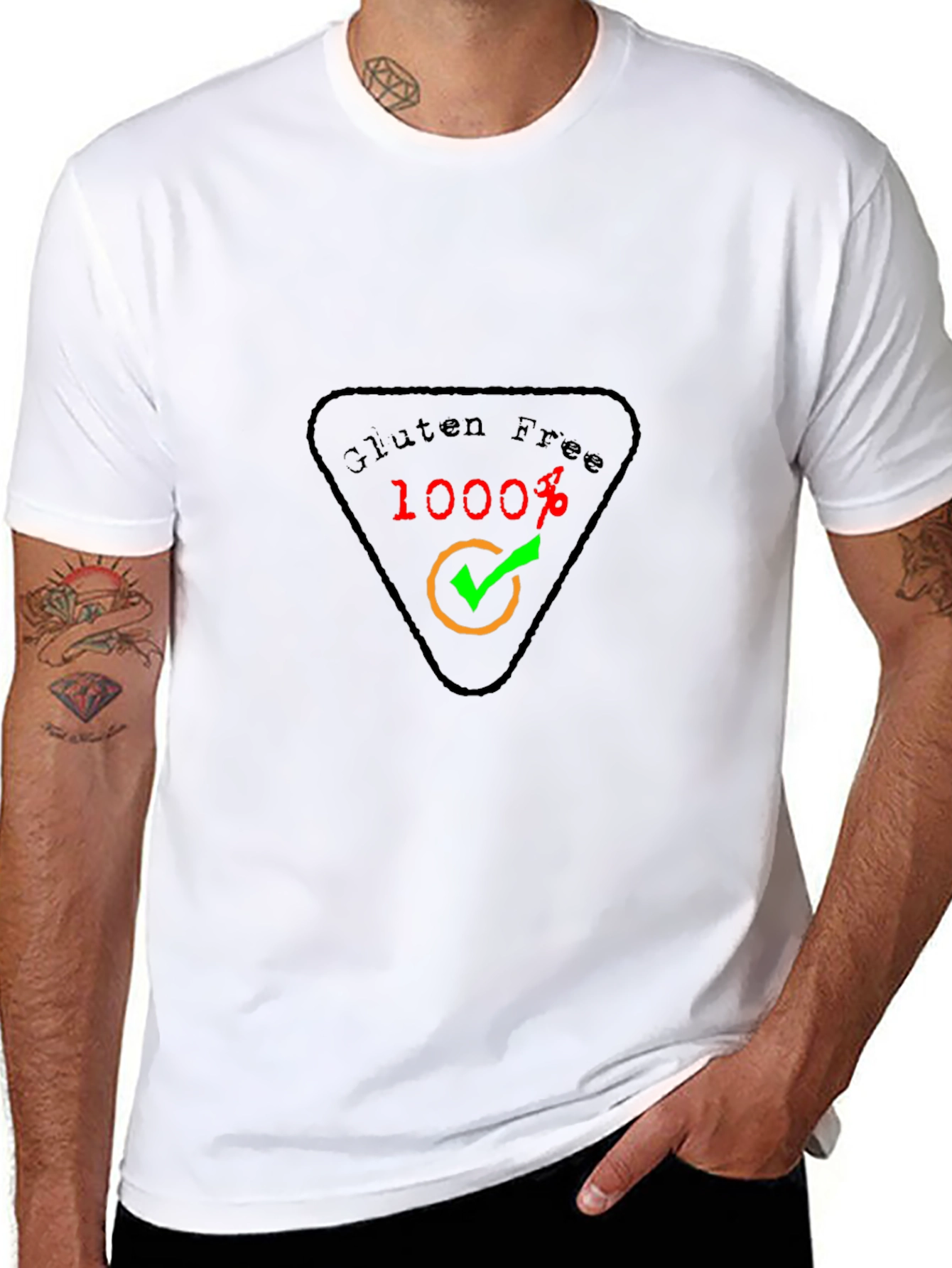 Gluten Free 1000% Guarantee Black T-Shirt