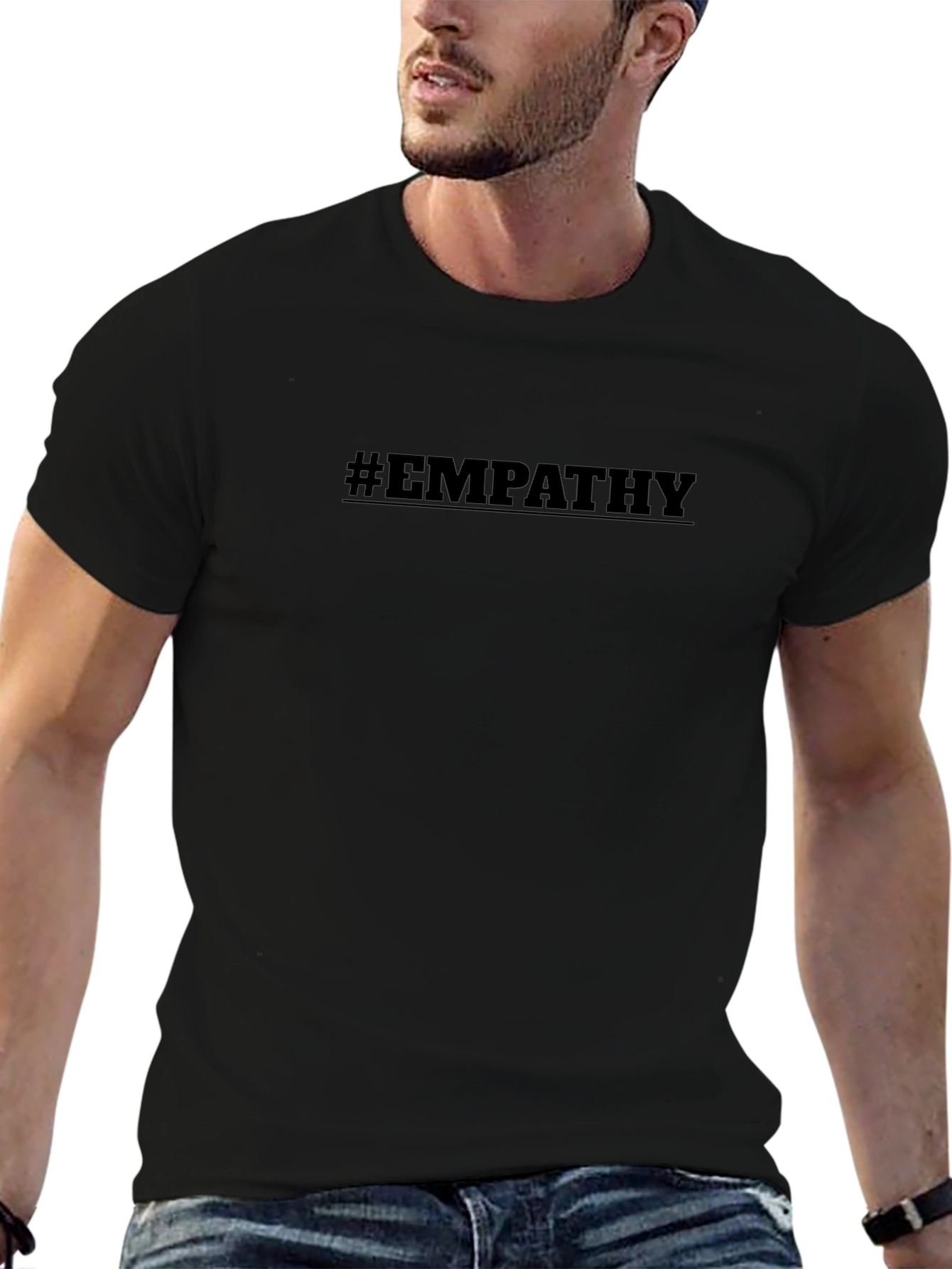 #Empathy Graphic T-Shirt - Black