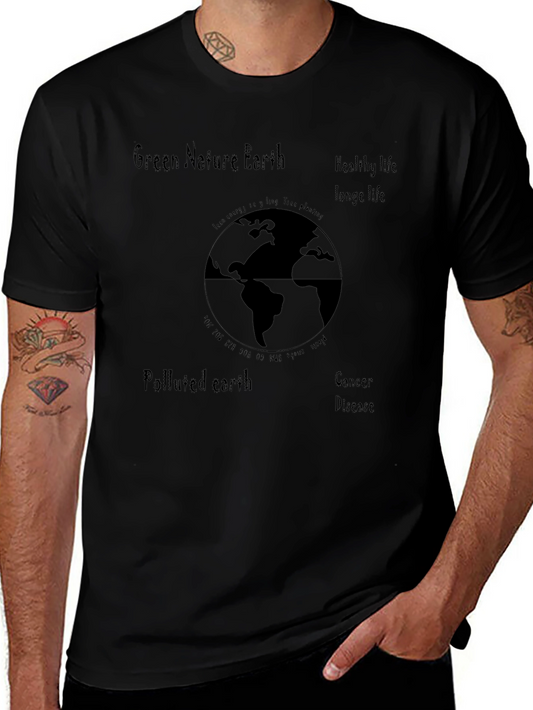 Eco-Friendly Earth Graphic T-Shirt