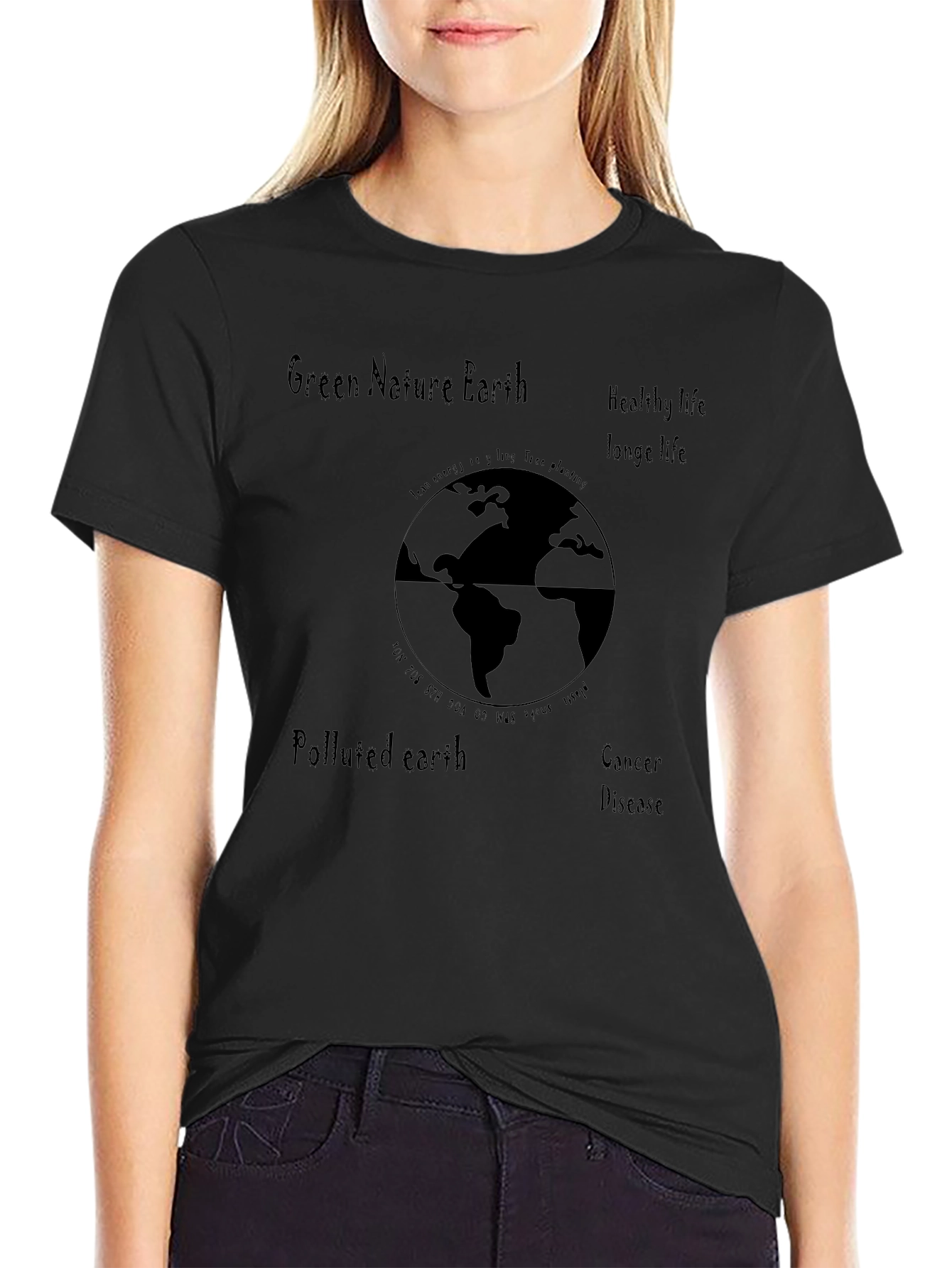 Eco-Friendly Earth Graphic T-Shirt