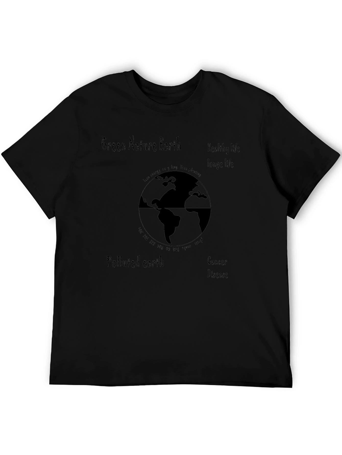 Eco-Friendly Earth Graphic T-Shirt
