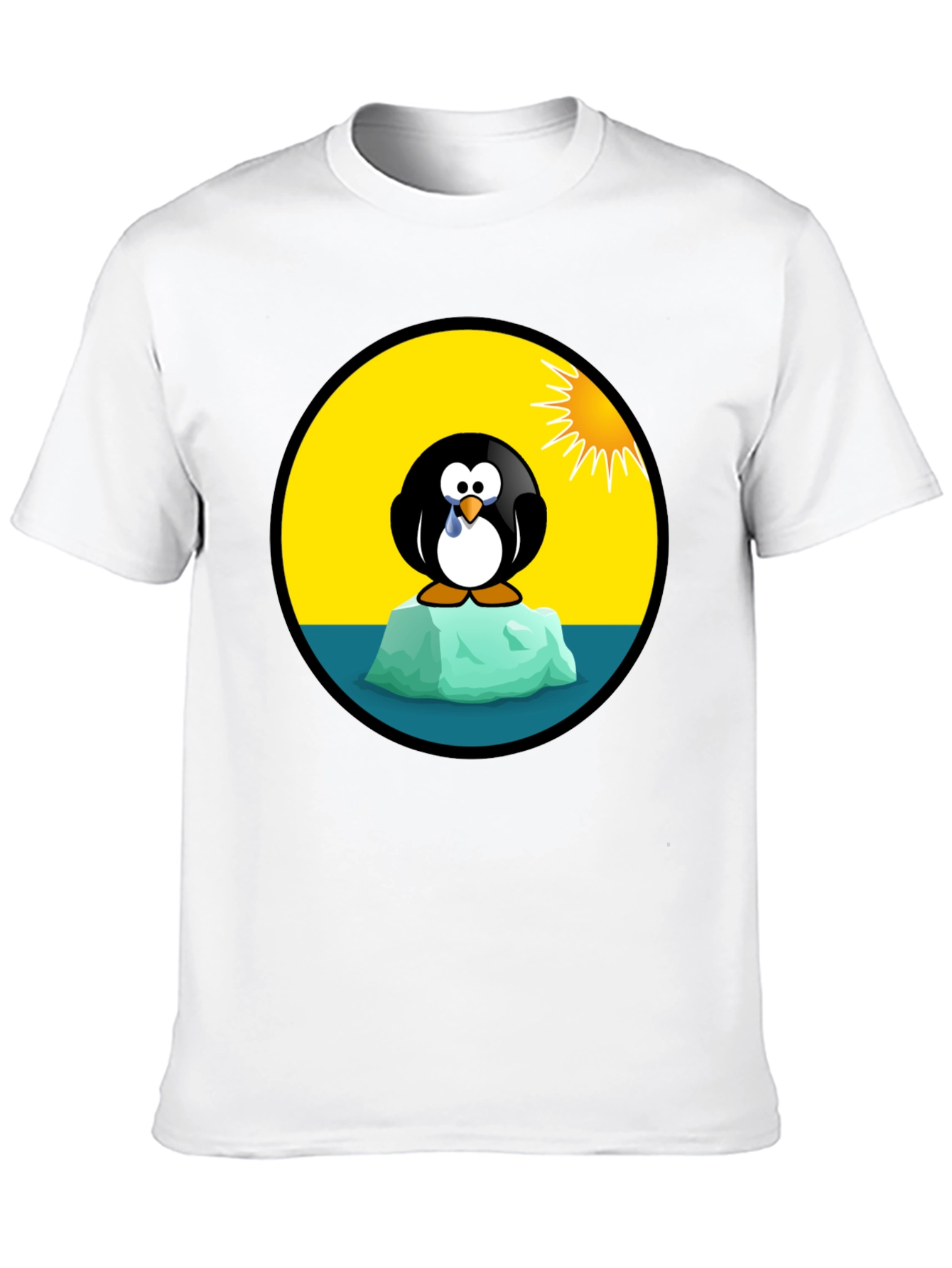 Sad Penguin Global Warming Awareness T-Shirt