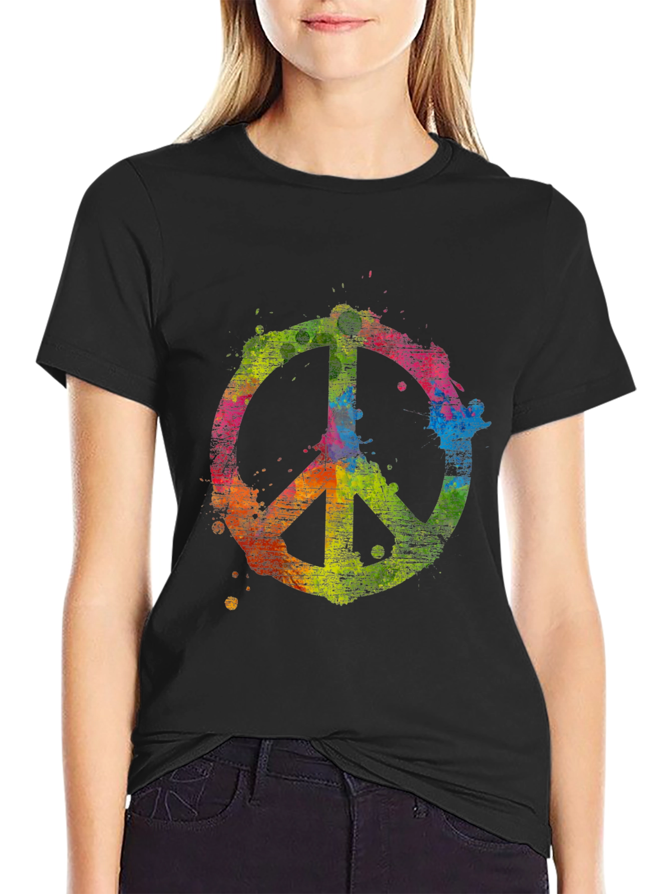 Peace Sign Colorful T-Shirt