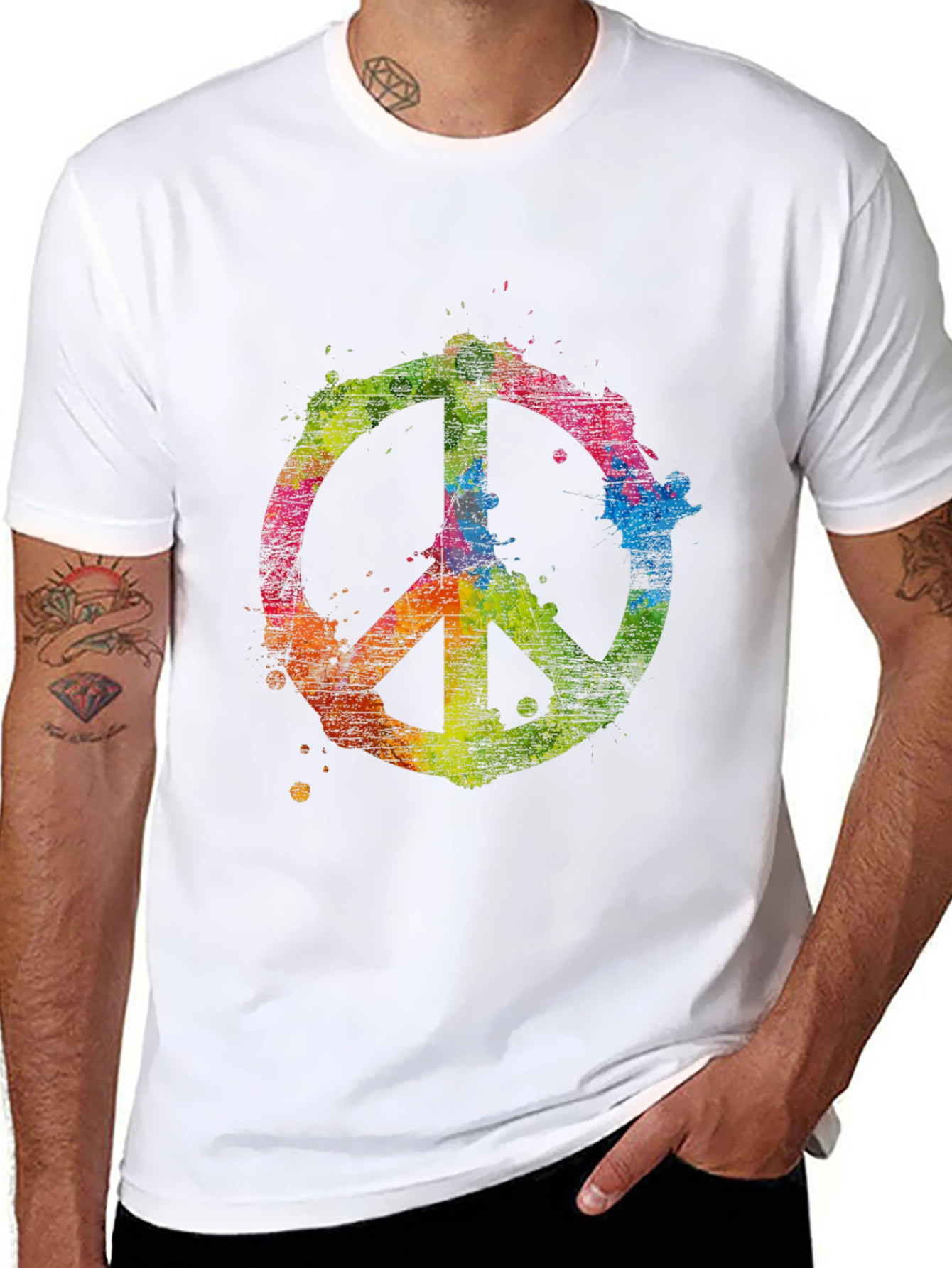 Peace Sign Colorful T-Shirt