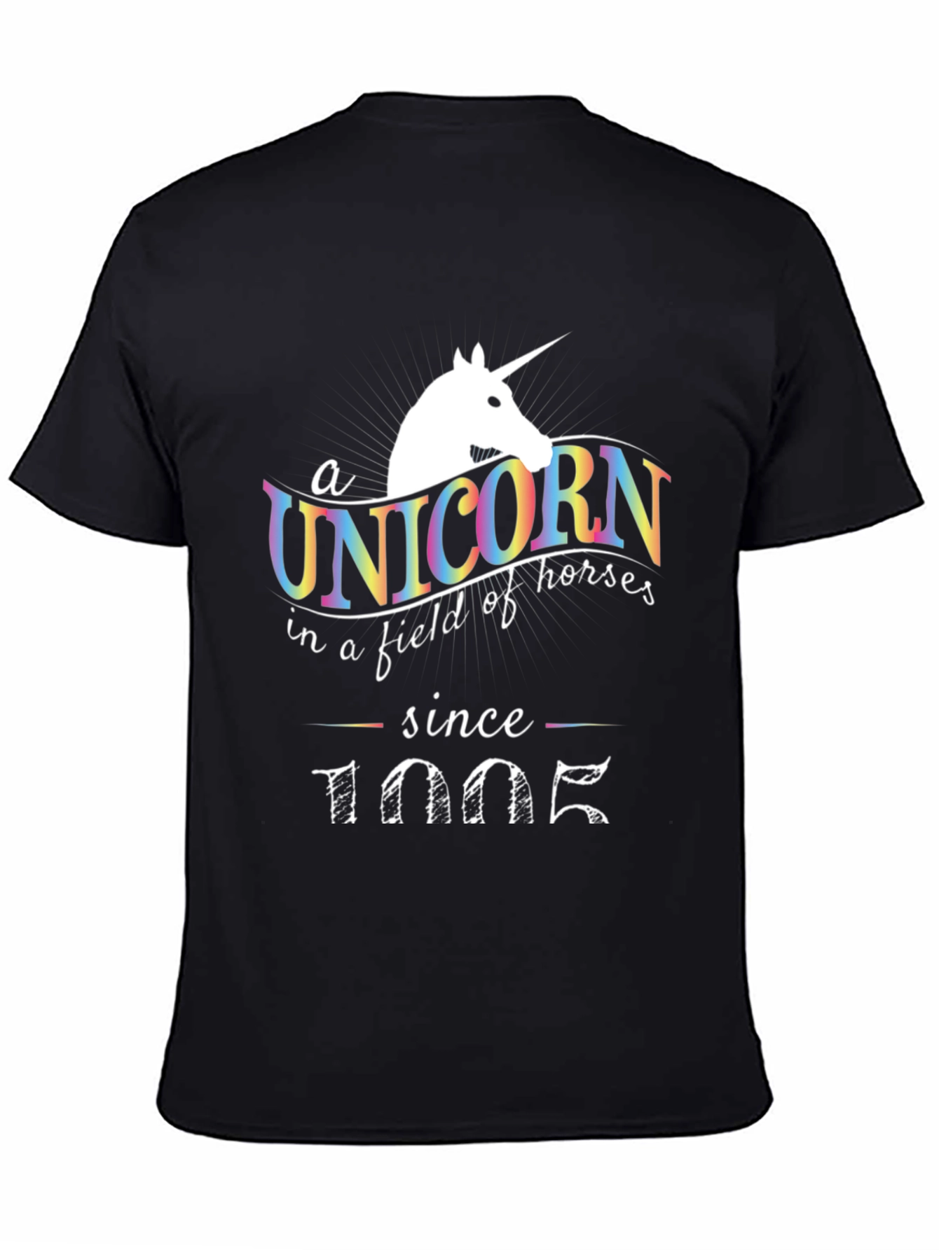 Unicorn Since 1005 Black T-Shirt