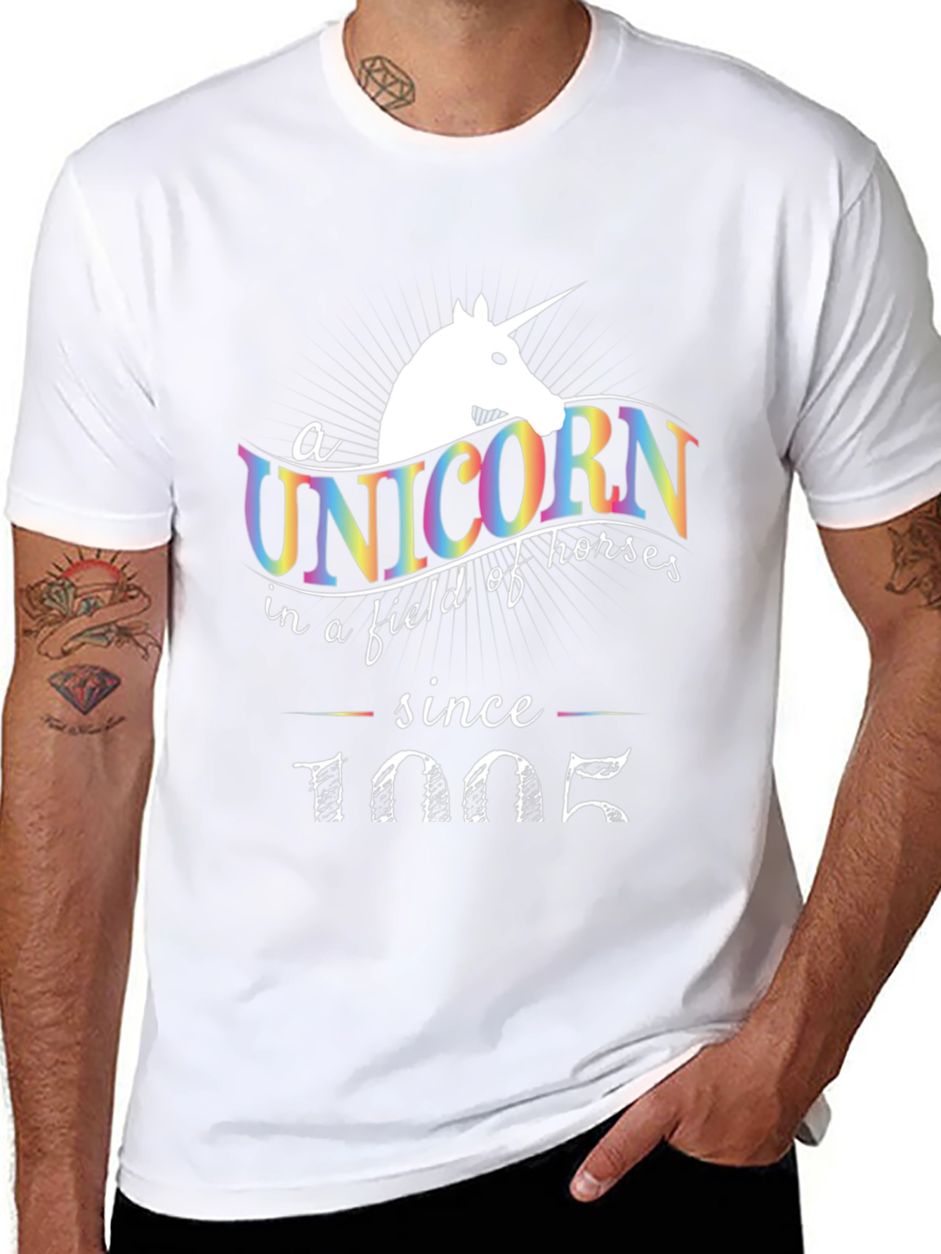 Unicorn Since 1005 Black T-Shirt