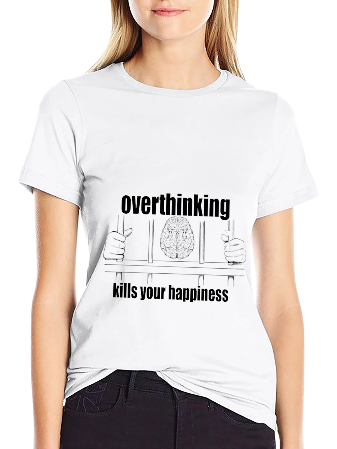 Overthinking Kills Happiness Graphic Tee
