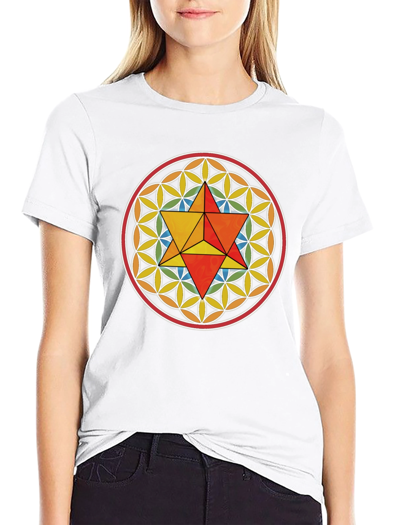 Merkaba Flower of Life Graphic Tee