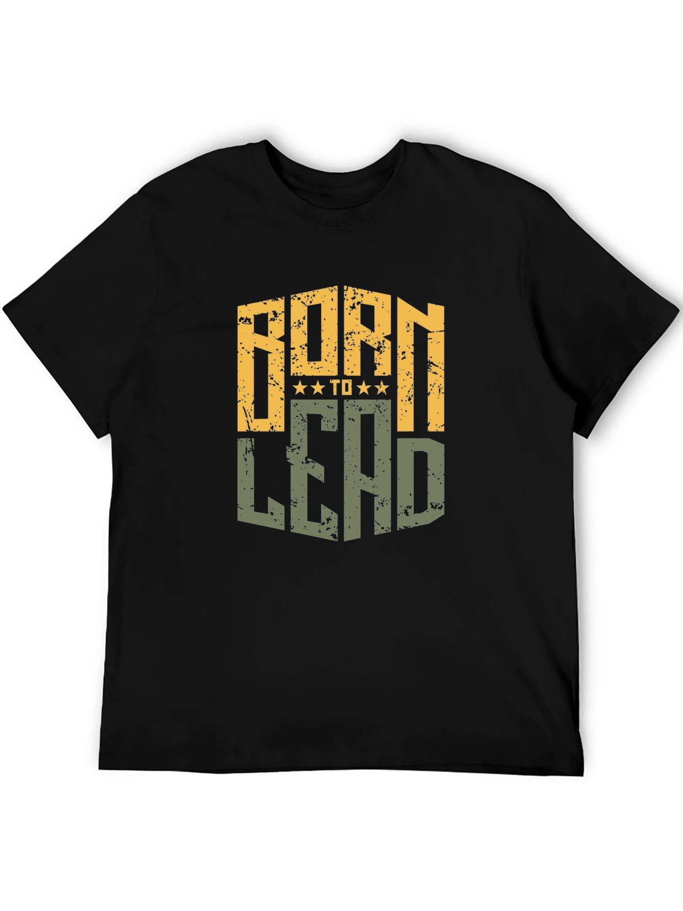 Born to Lead Mens Black Graphic Tee