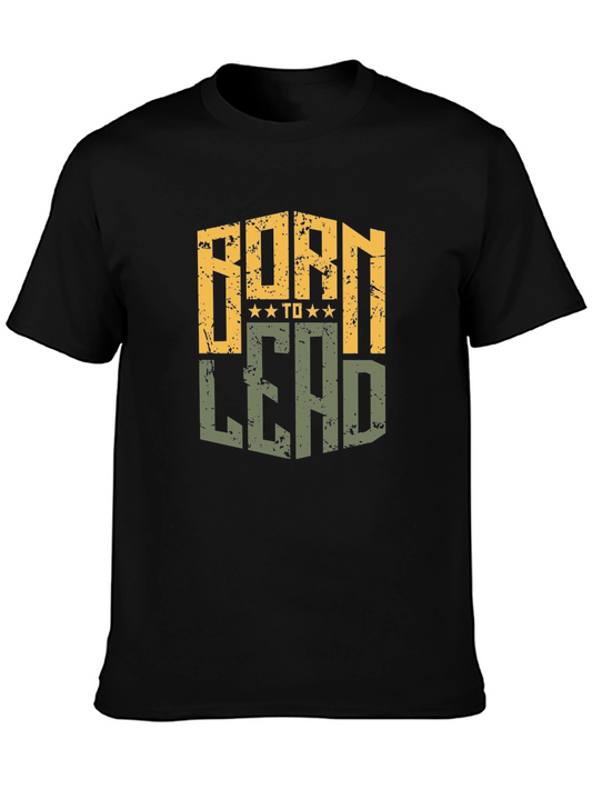 Born to Lead Mens Black Graphic Tee