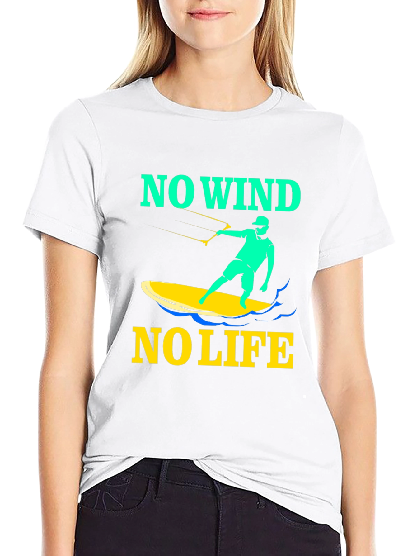 No Wind No Life Surfing T-Shirt