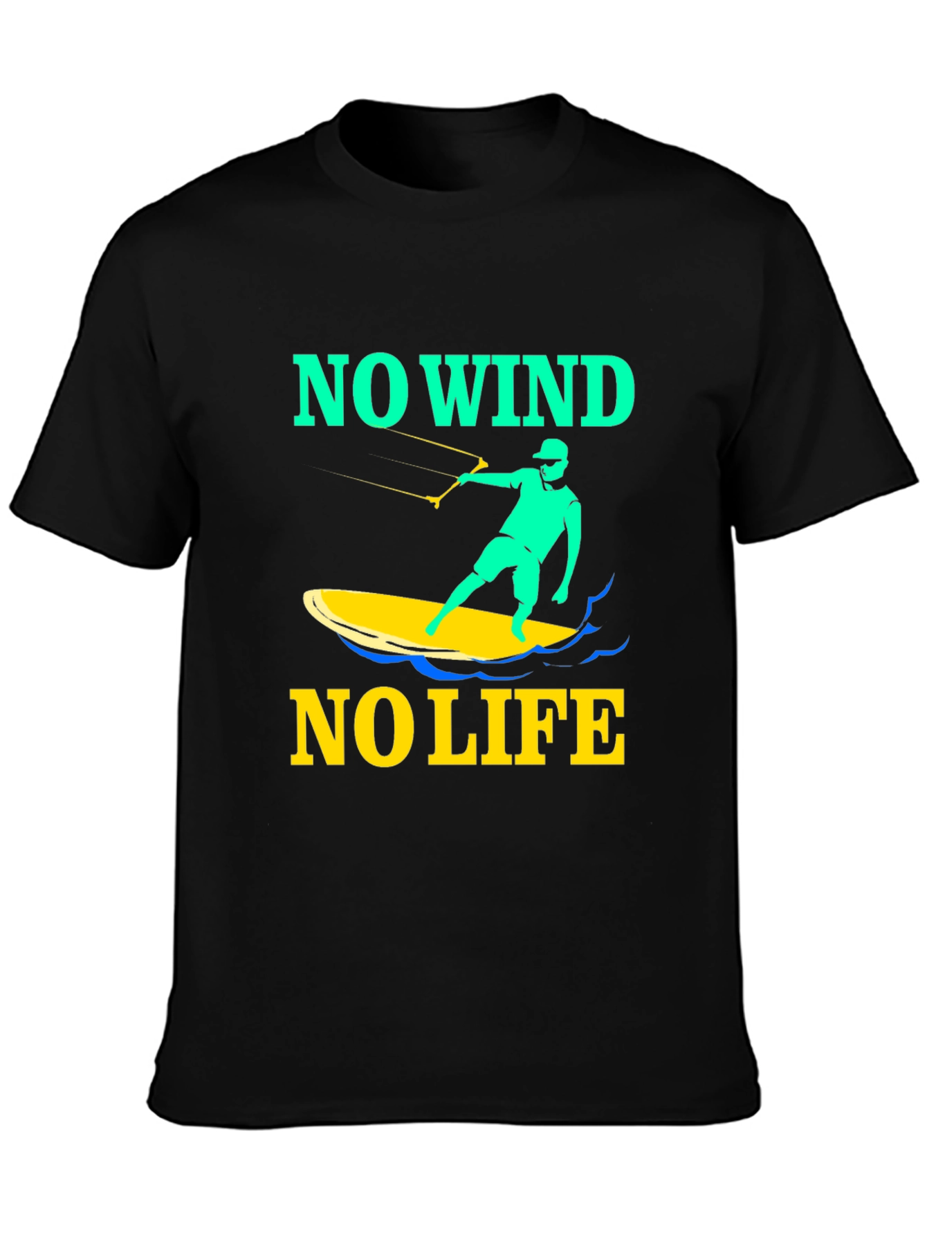 No Wind No Life Surfing T-Shirt