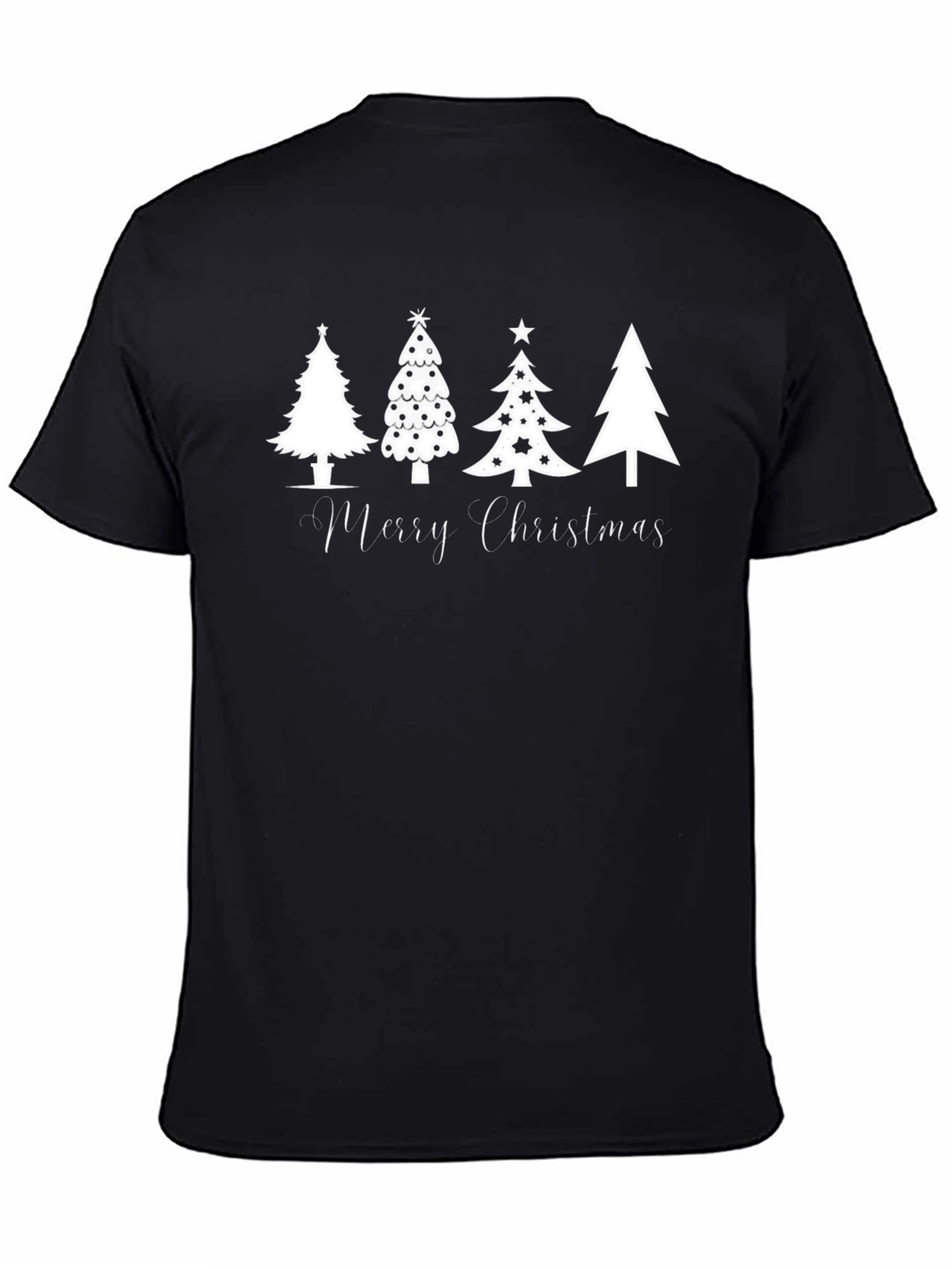 Merry Christmas Trees Graphic Tee