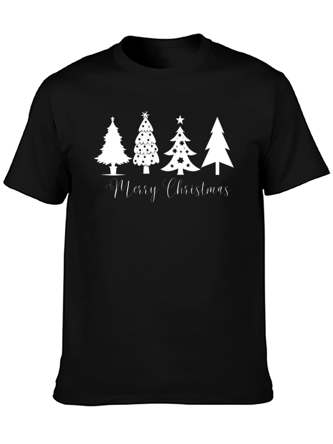 Merry Christmas Trees Graphic Tee