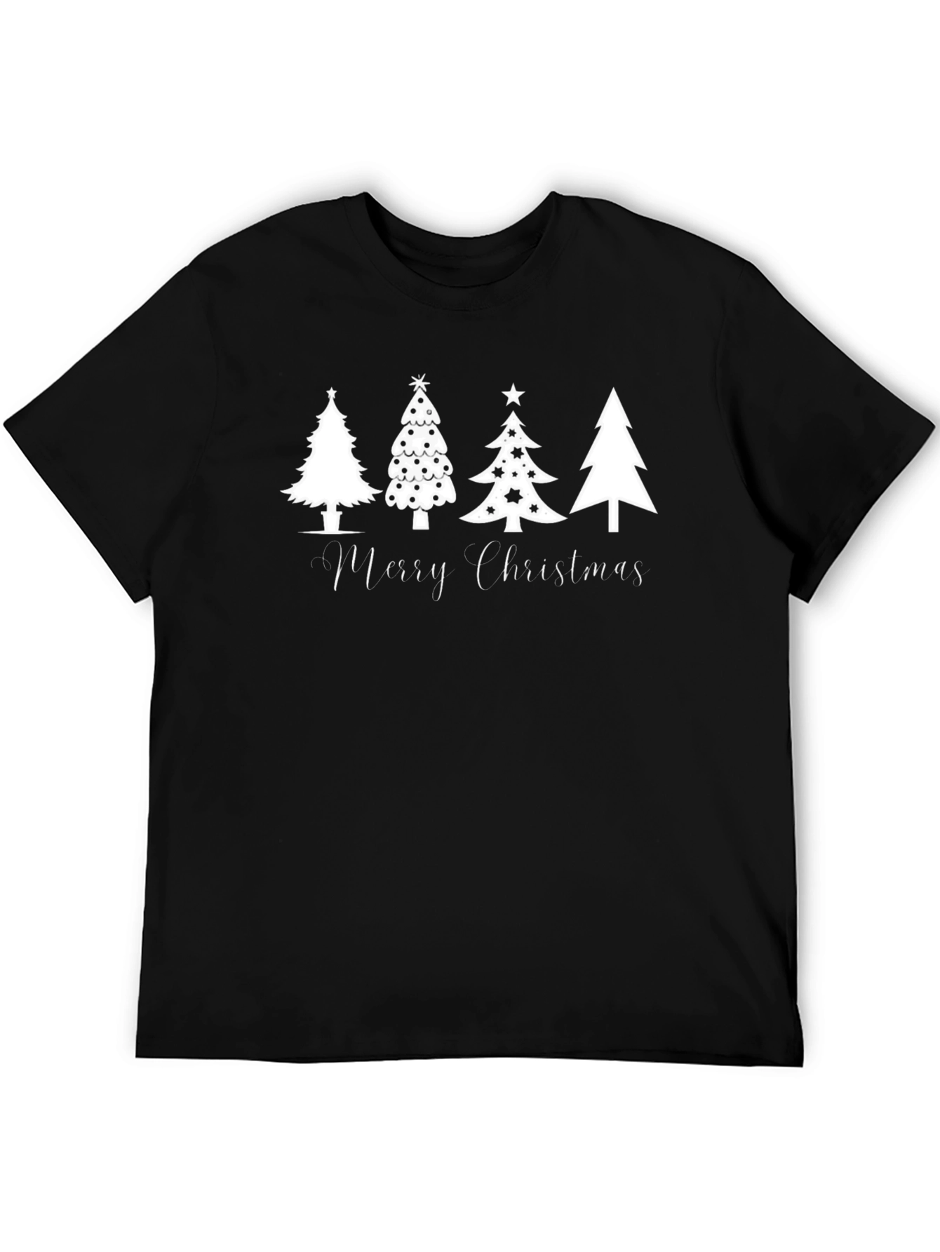 Merry Christmas Trees Graphic Tee