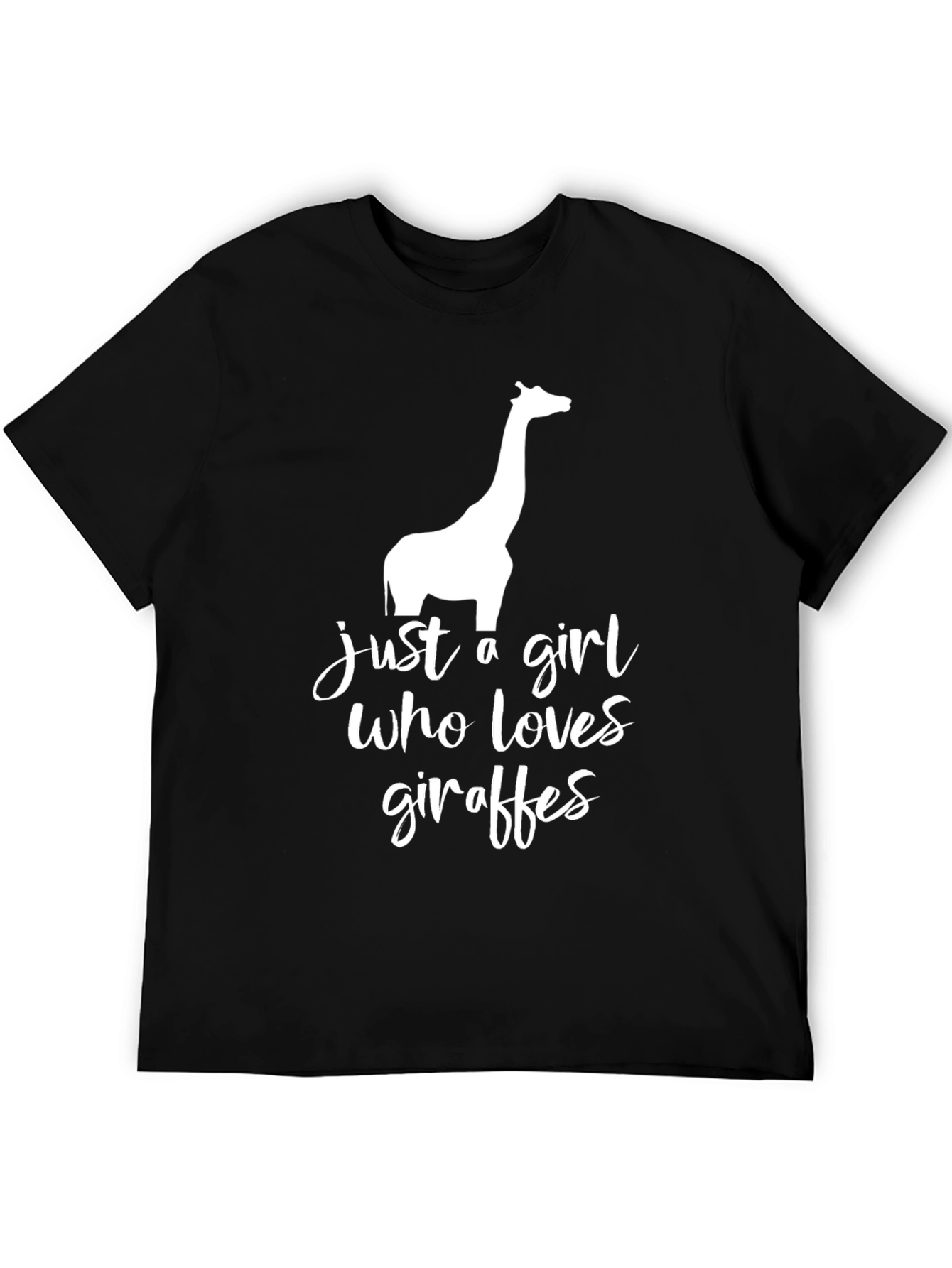Giraffe Lover Graphic Tee - Unisex Black T-Shirt