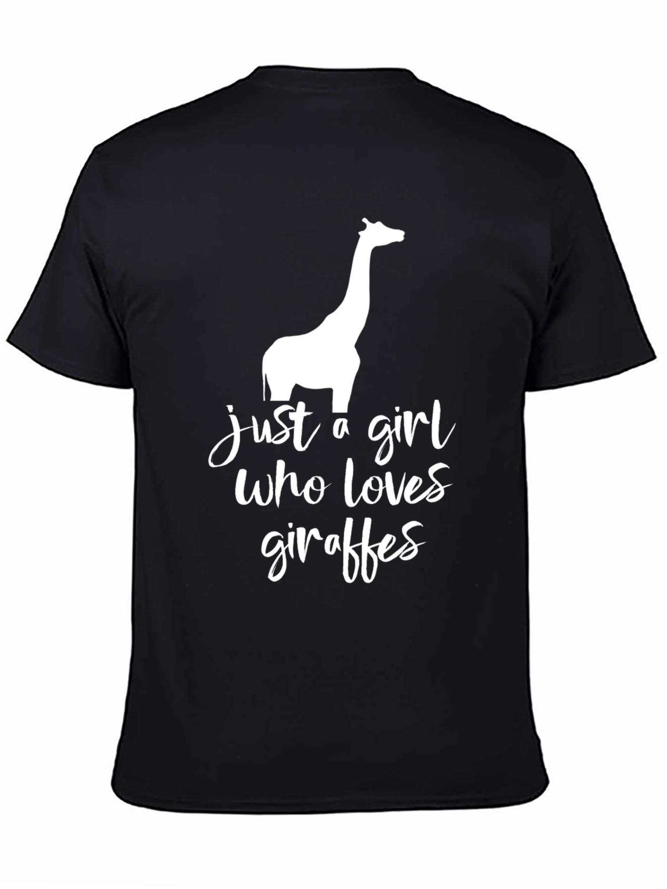 Giraffe Lover Graphic Tee - Unisex Black T-Shirt