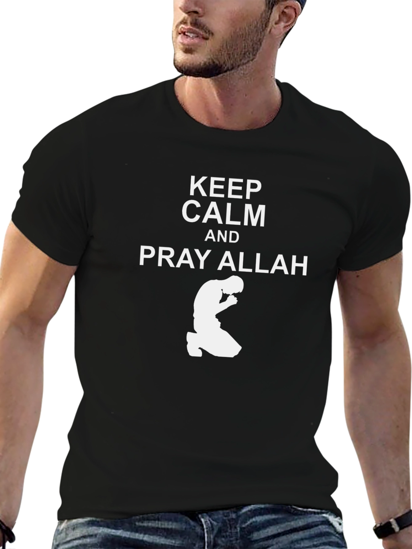 Keep Calm and Pray Allah Graphic T-Shirt