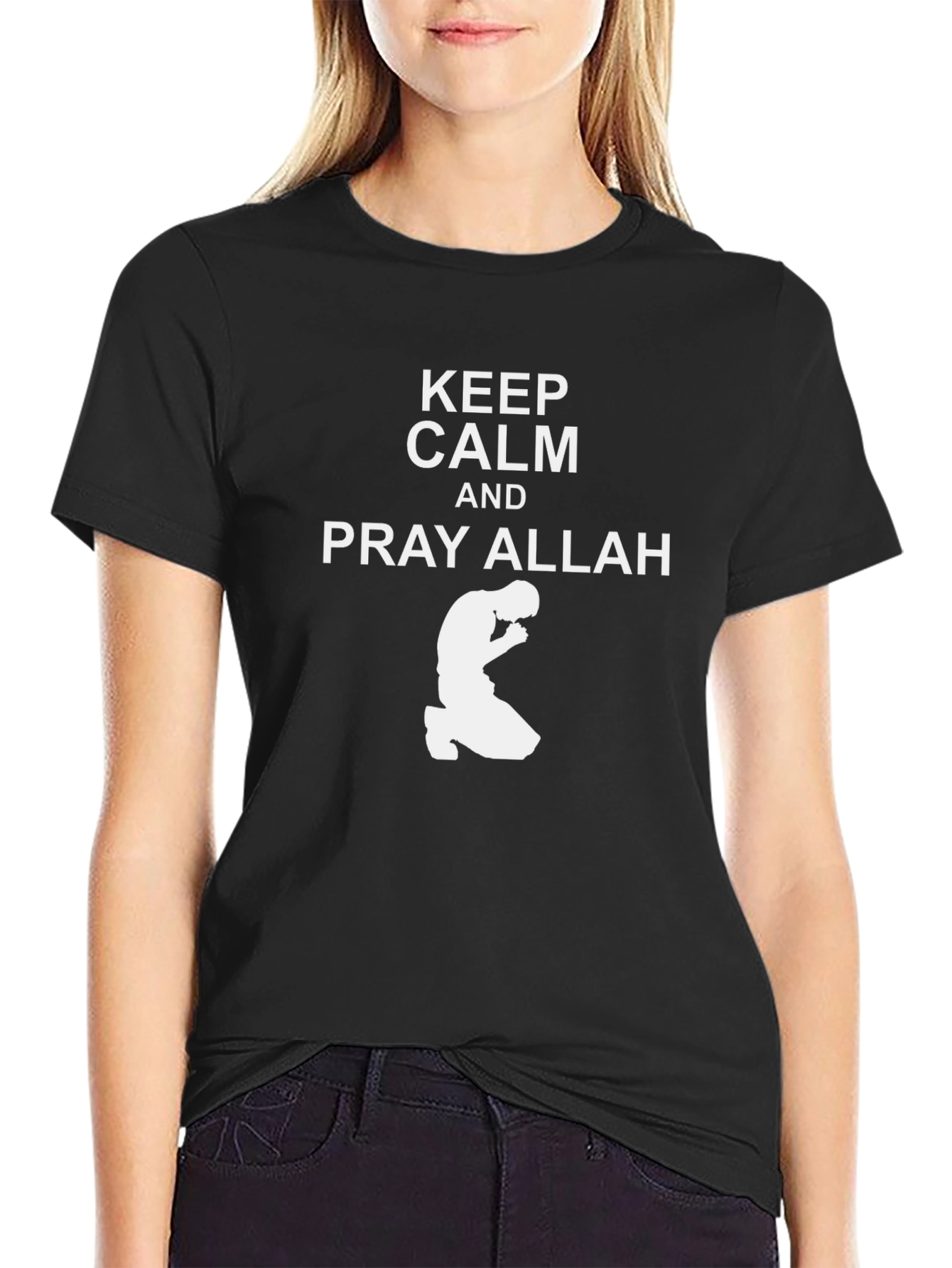 Keep Calm and Pray Allah Graphic T-Shirt