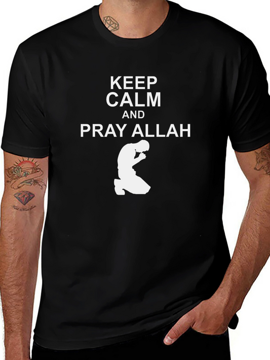 Keep Calm and Pray Allah Graphic T-Shirt