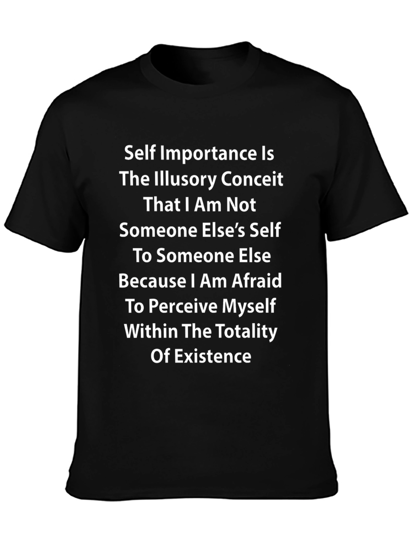 Philosophical Statement Black T-Shirt