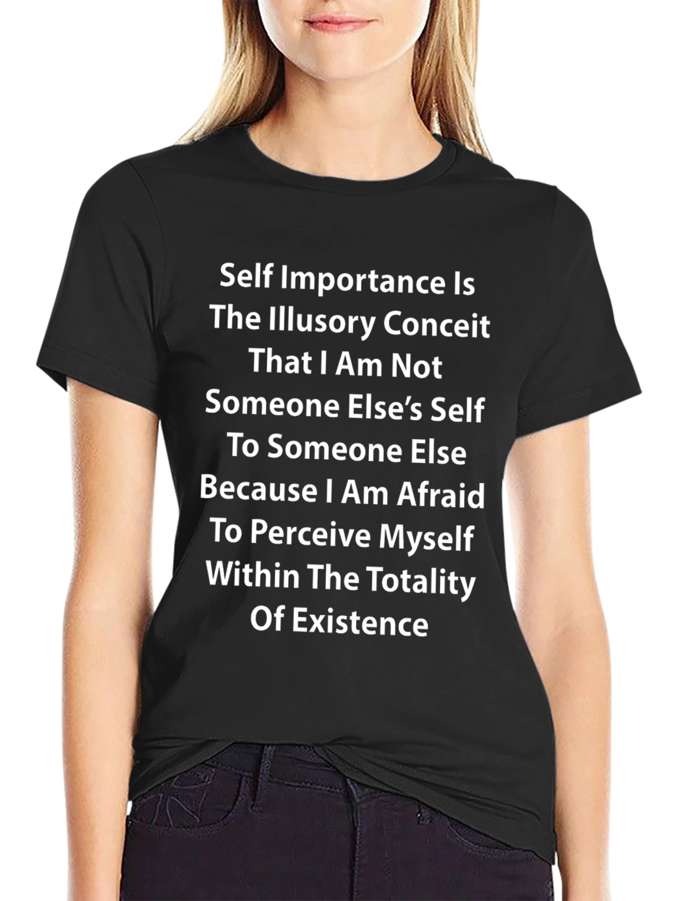 Philosophical Statement Black T-Shirt