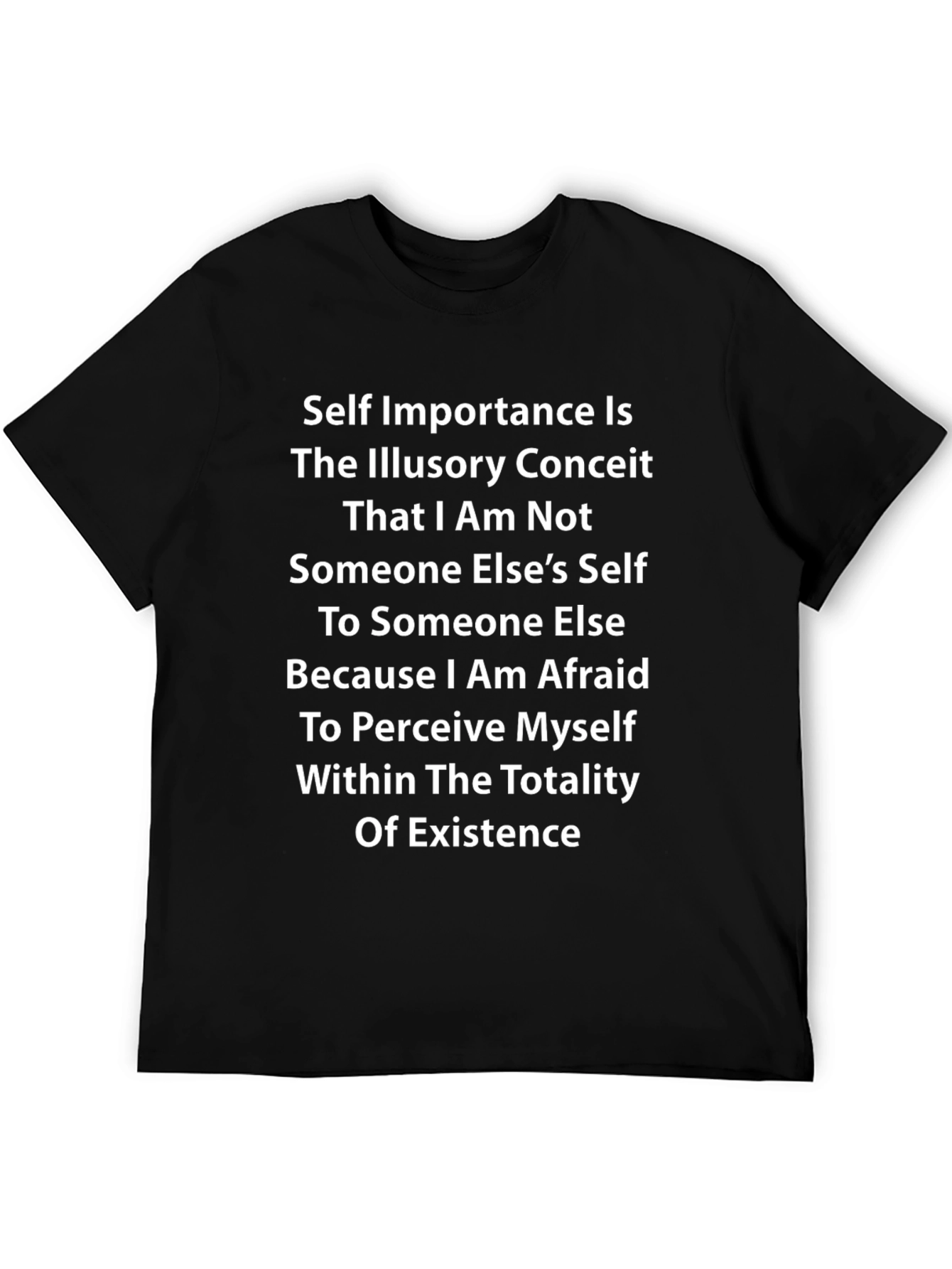 Philosophical Statement Black T-Shirt
