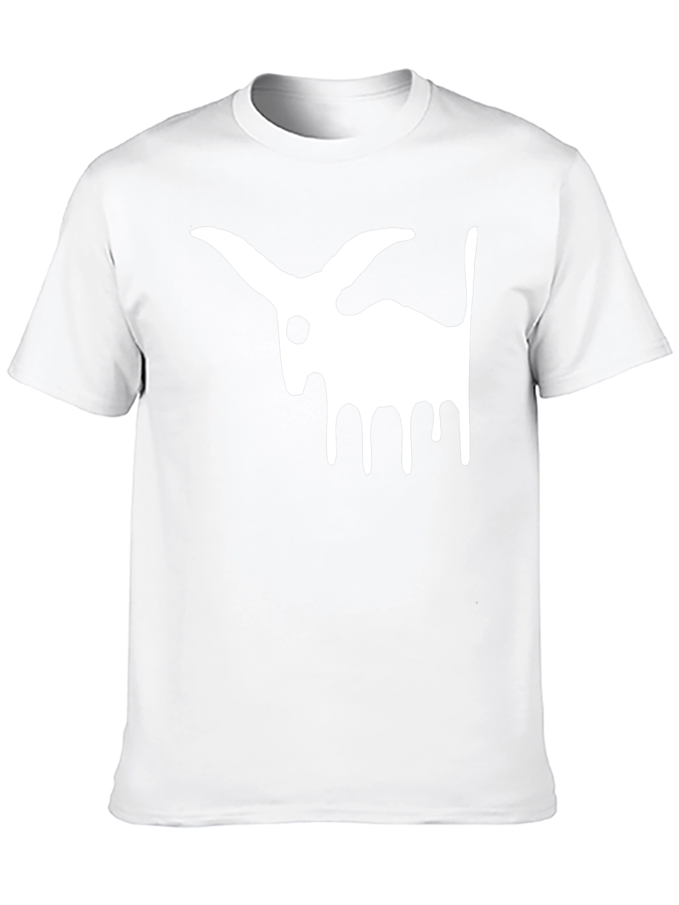 Abstract Rabbit Graphic Tee - Unisex Black T-Shirt