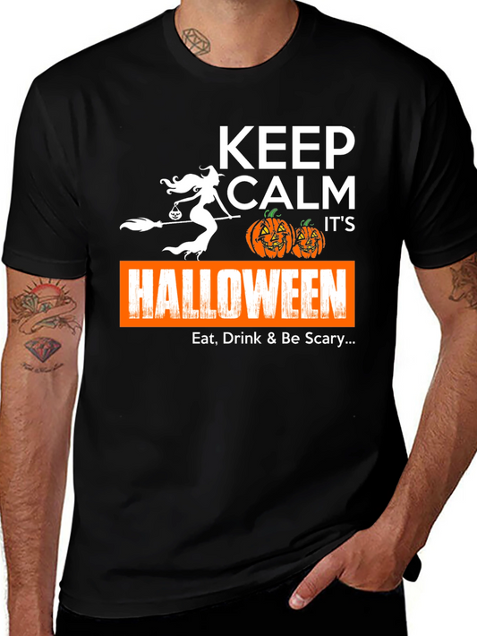 Keep Calm Halloween T-Shirt: Eat Drink & Be Scary!