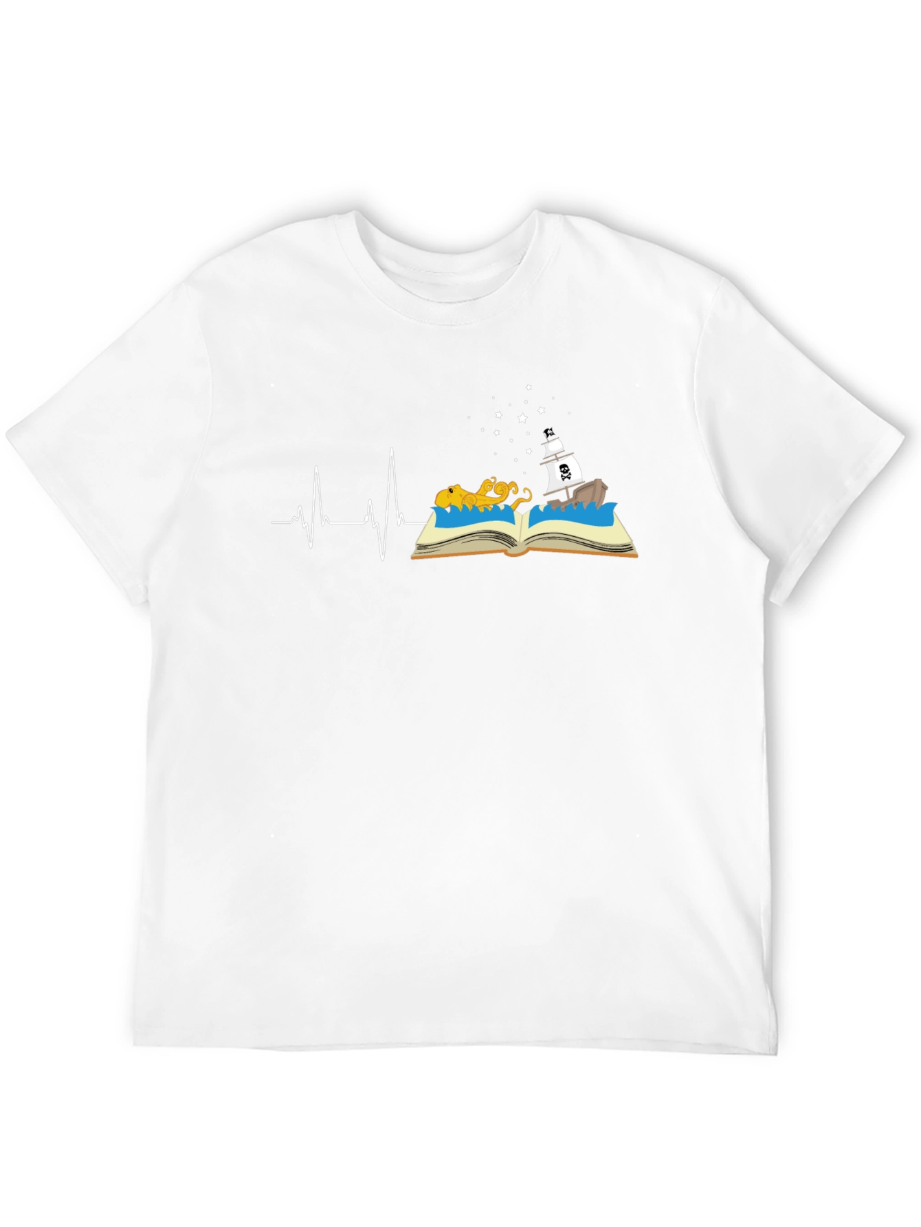Storybook Heartbeat Graphic Tee - Black