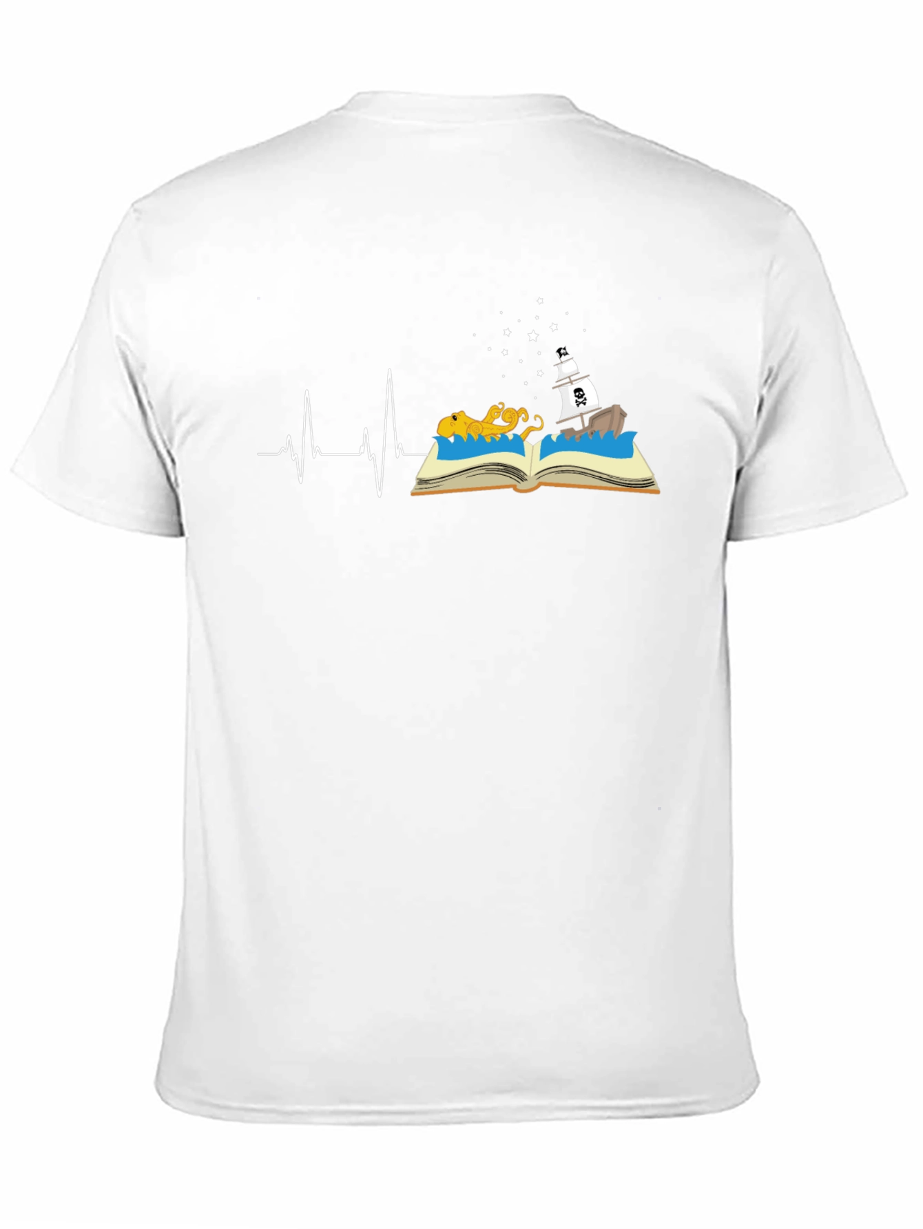 Storybook Heartbeat Graphic Tee - Black