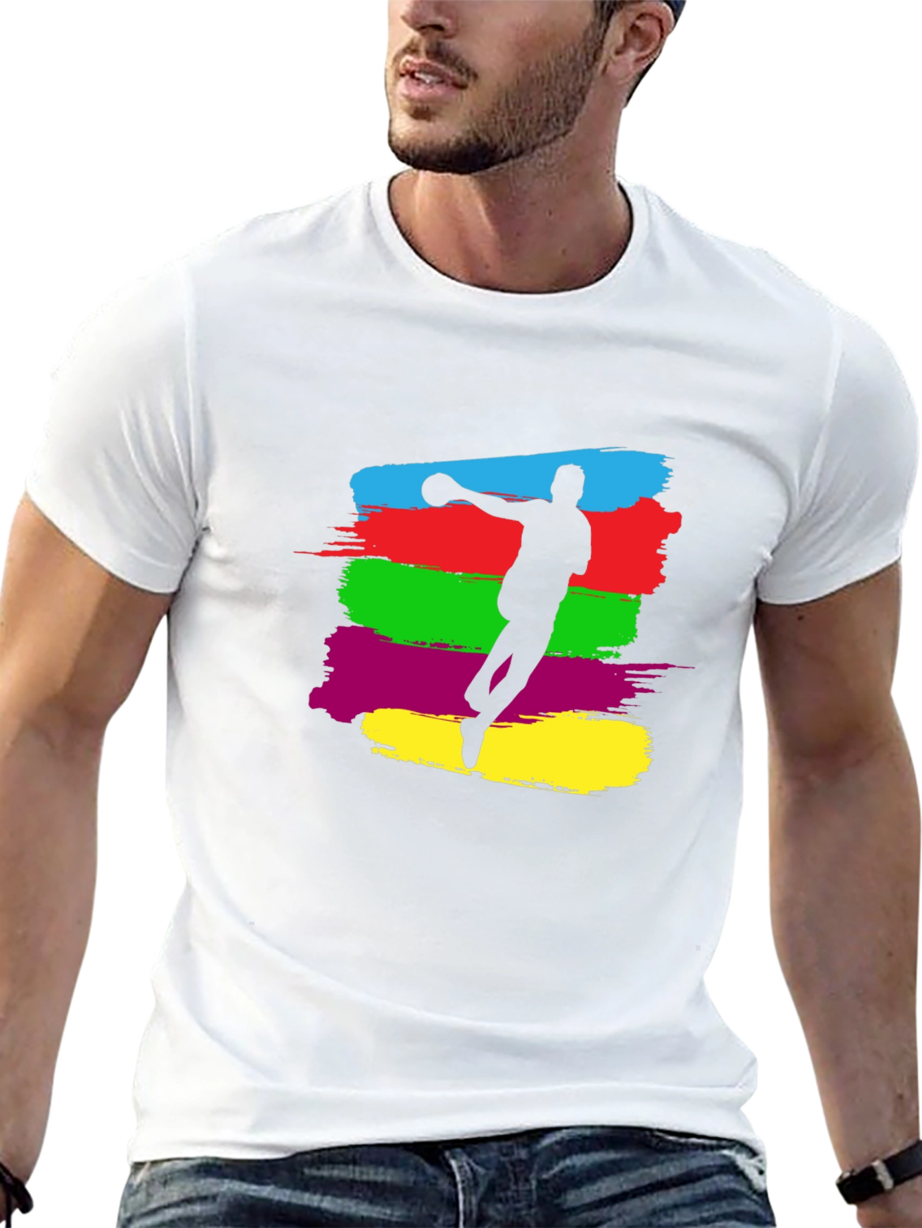 Handball Player Graphic Tee