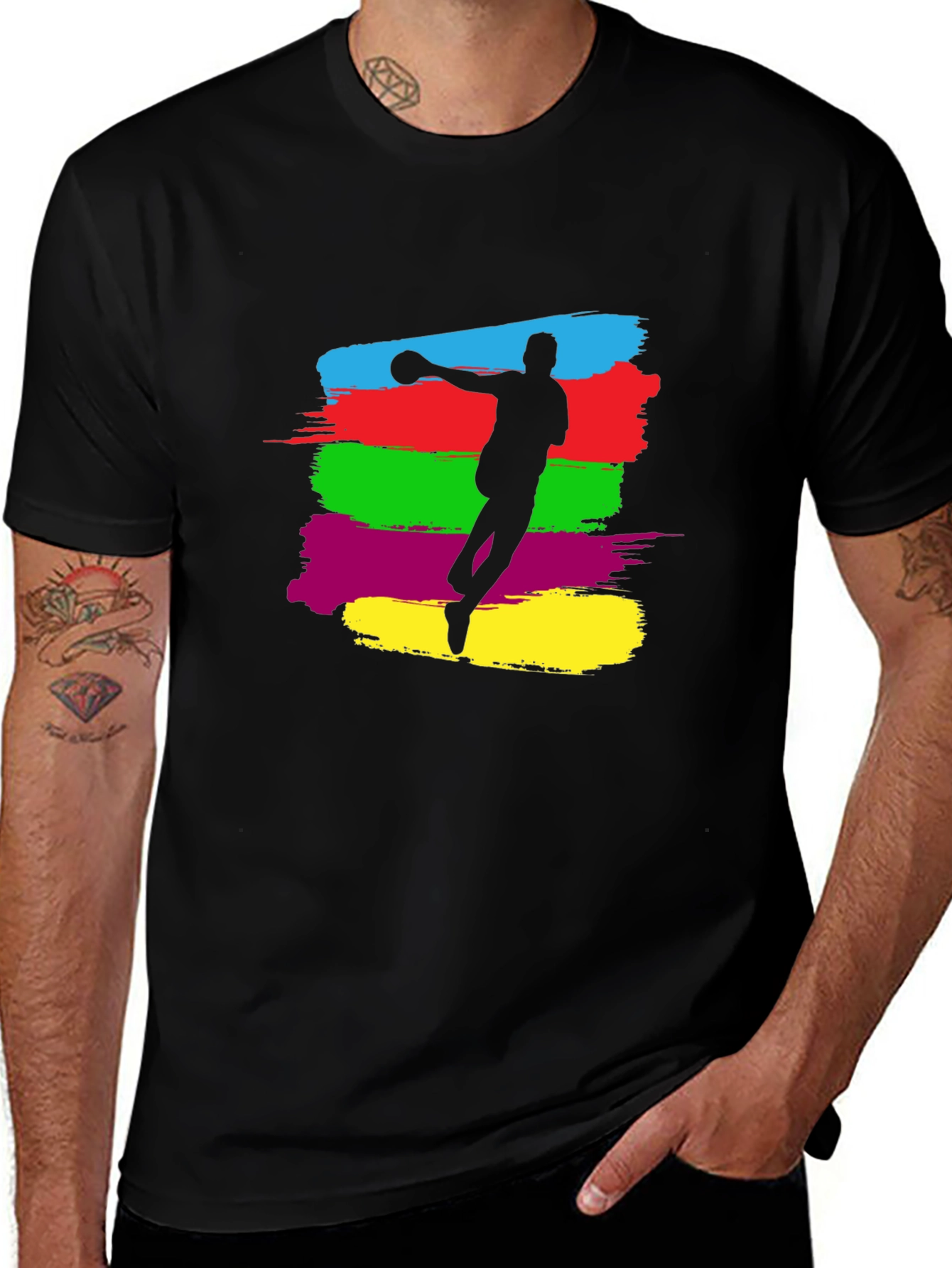 Handball Player Graphic Tee