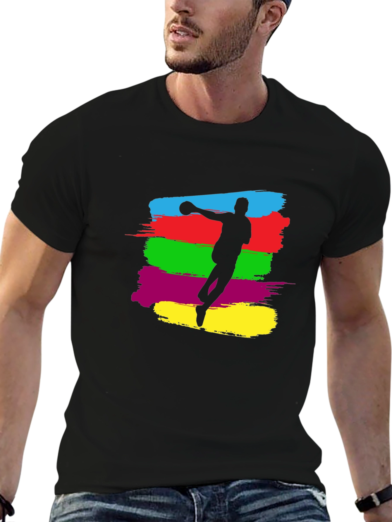 Handball Player Graphic Tee