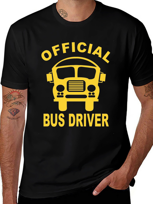 Official Bus Driver T-Shirt - School Bus Graphic Tee