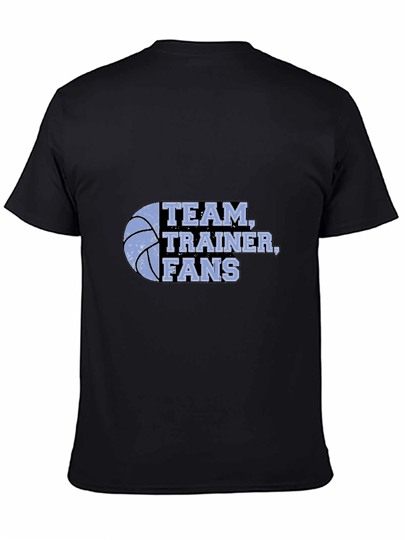 Team Trainer Fans Black Graphic Tee