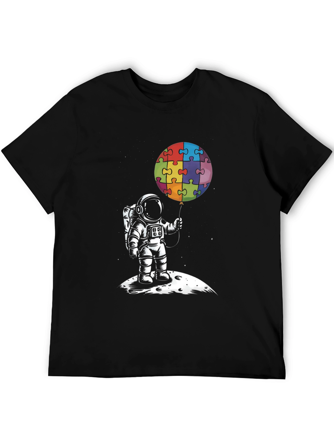 Astronaut Puzzle Balloon Graphic Tee