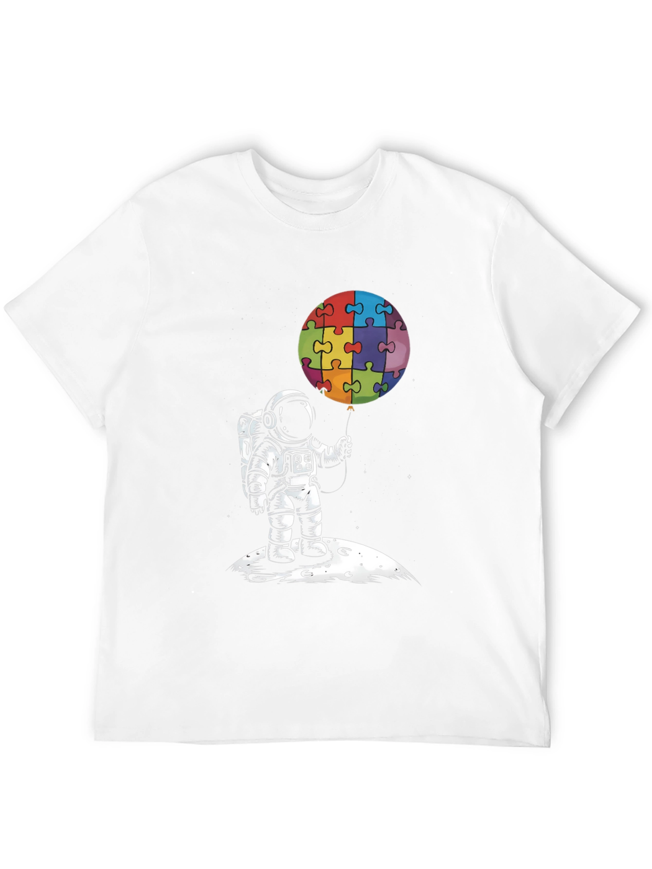 Astronaut Puzzle Balloon Graphic Tee