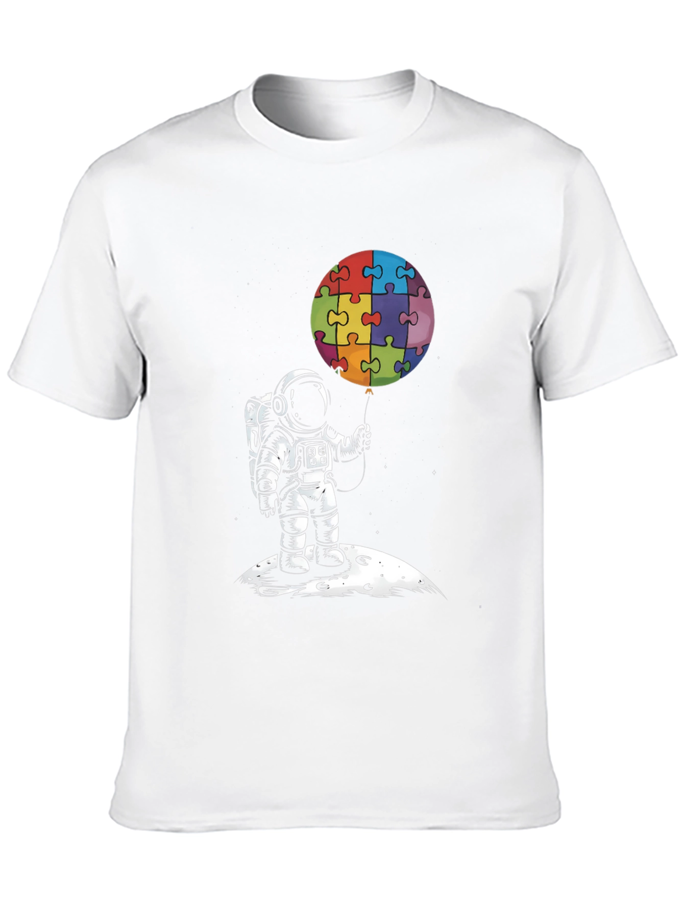 Astronaut Puzzle Balloon Graphic Tee