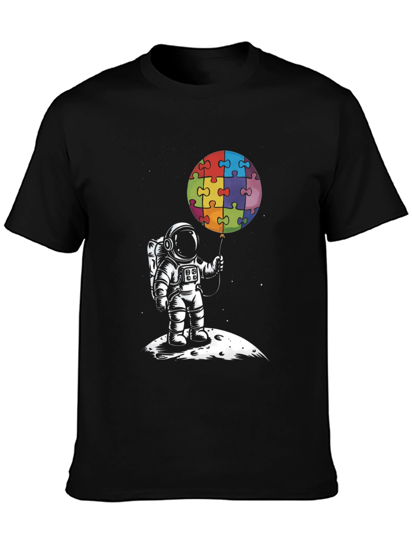 Astronaut Puzzle Balloon Graphic Tee