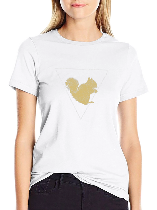 Squirrel Triangle Graphic Tee - Black