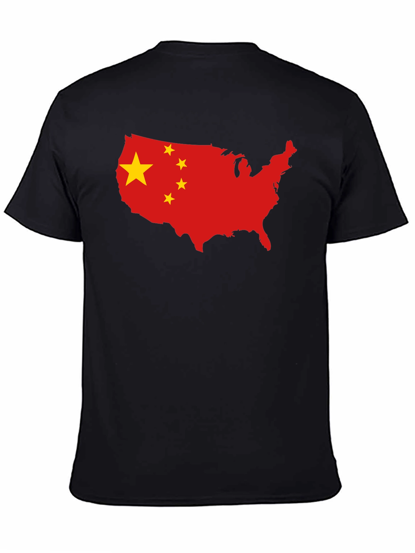 USA China Flag Graphic T-Shirt