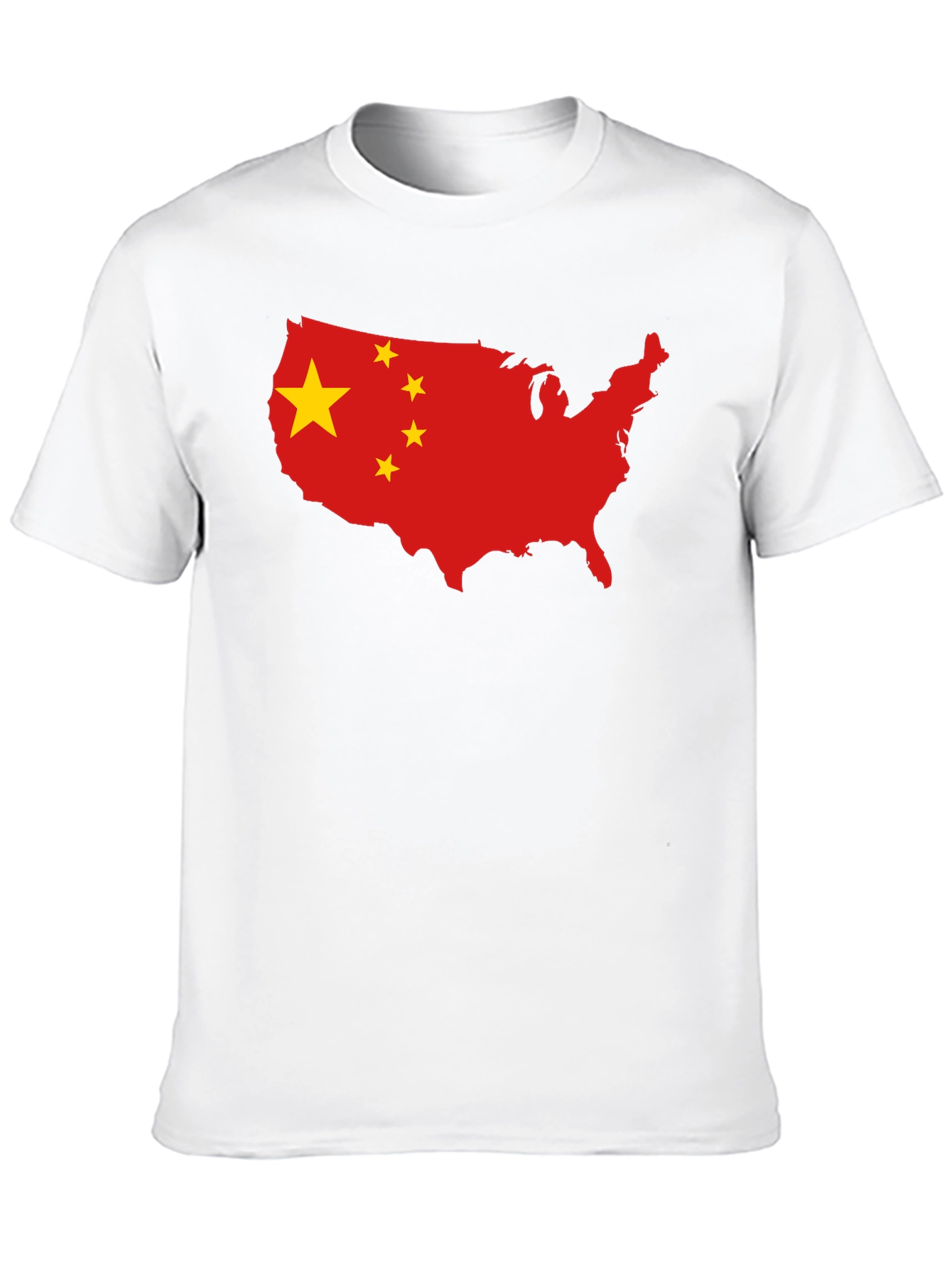 USA China Flag Graphic T-Shirt