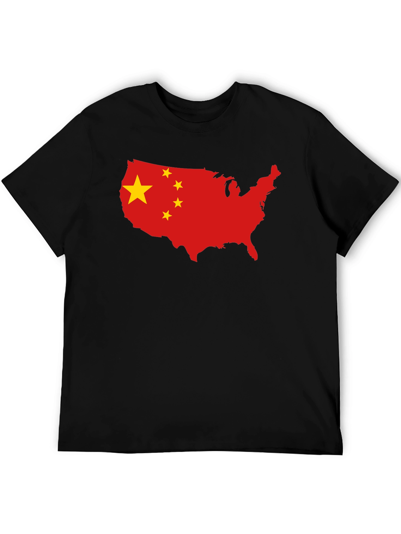 USA China Flag Graphic T-Shirt